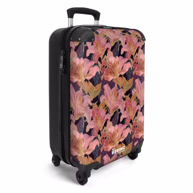 CaseSwap™ - Lilien – Muster – Rosa – Gold — 2