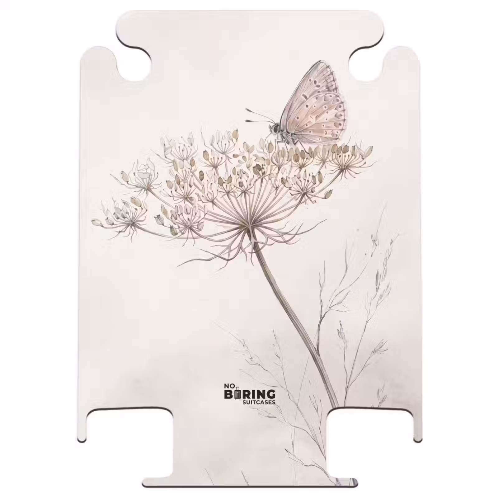 CaseSwap™ - Schmetterling – Blume – Natur – Beige — 1