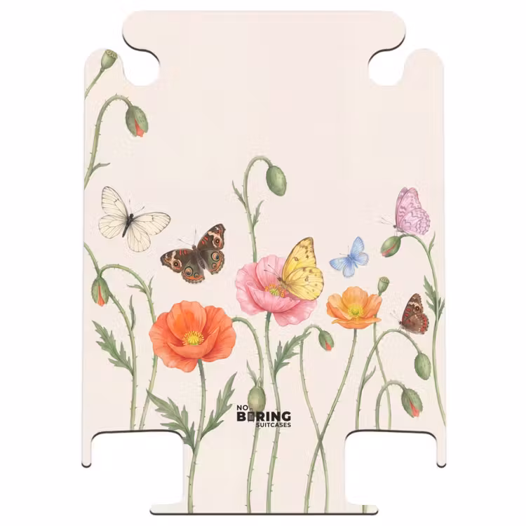CaseSwap™ - Schmetterlinge – Mohnblumen – Illustration – Farbenfroh — 1