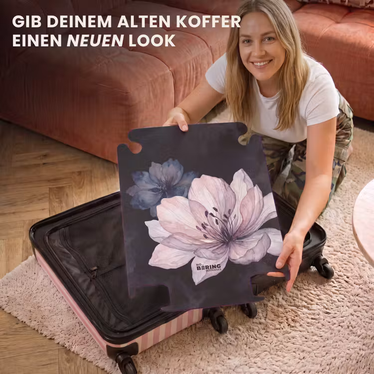 CaseSwap™ - Blumen – Aquarell – Modern – Rosa – Dunkel — 3
