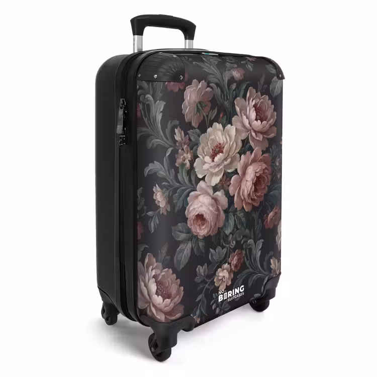 CaseSwap™ - Blumen – Muster – Elegant – Rosa – Dunkel — 2