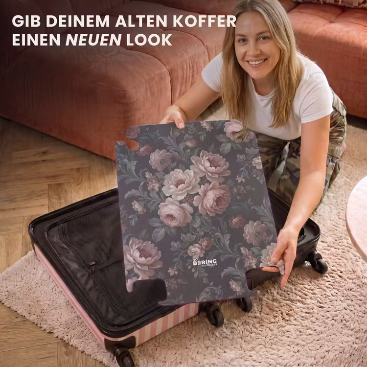 CaseSwap™ - Blumen – Muster – Elegant – Rosa – Dunkel — 3