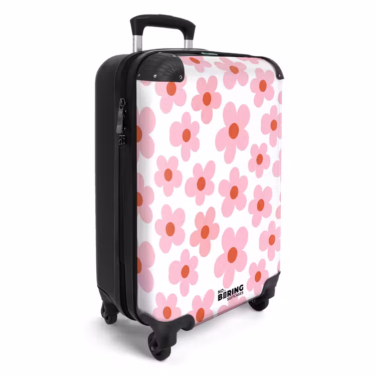 CaseSwap™ - Blumen – Muster – Modern – Rosa – Weiß — 2