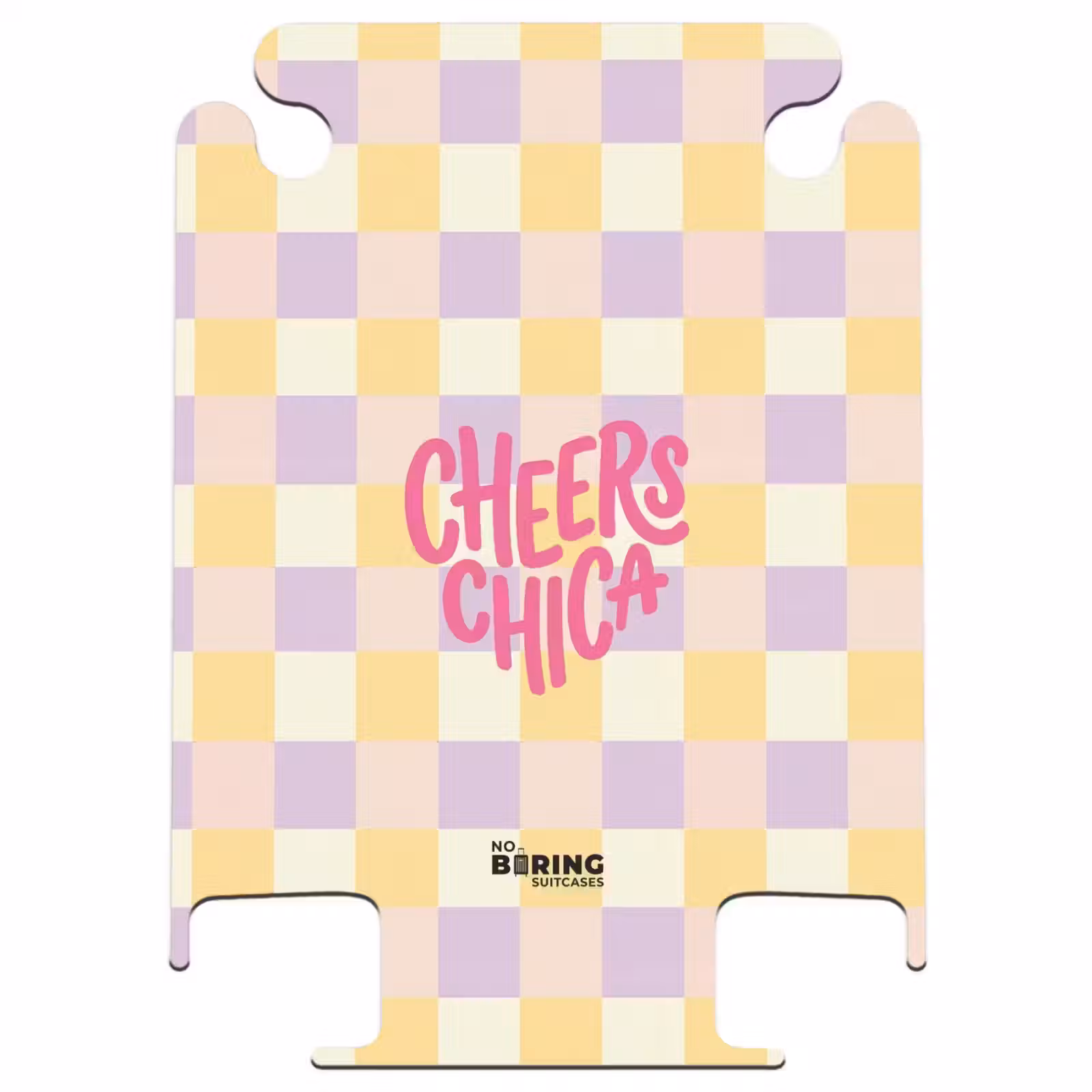 CaseSwap™ - Cheers Chica – Karomuster – Lila – Gelb — 1