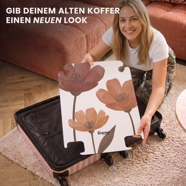 CaseSwap™ - Blumen – Abstrakt – Modern – Braun – Dekorativ — 3