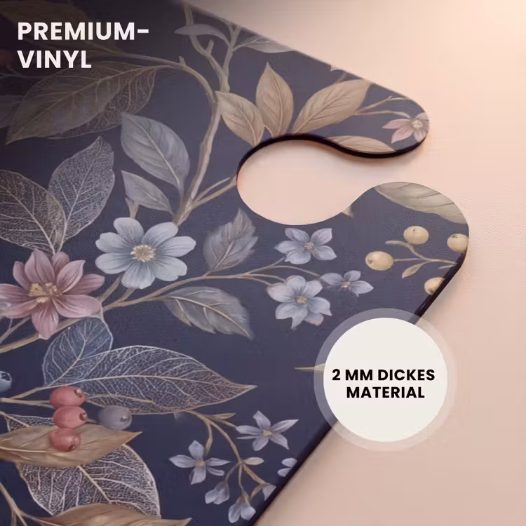 CaseSwap - Blumen – Blätter – Muster – Botanisch – Dunkelblau — 6