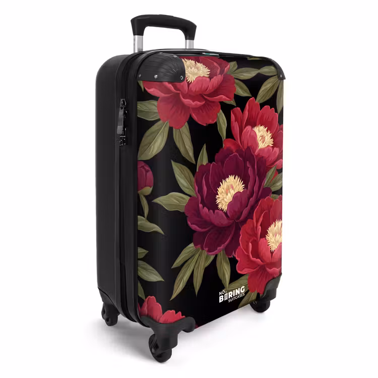 CaseSwap™ - Blumen – Muster – Botanisch – Rot – Schwarz — 2