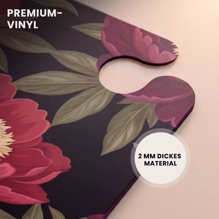 CaseSwap™ - Blumen – Muster – Botanisch – Rot – Schwarz — 6