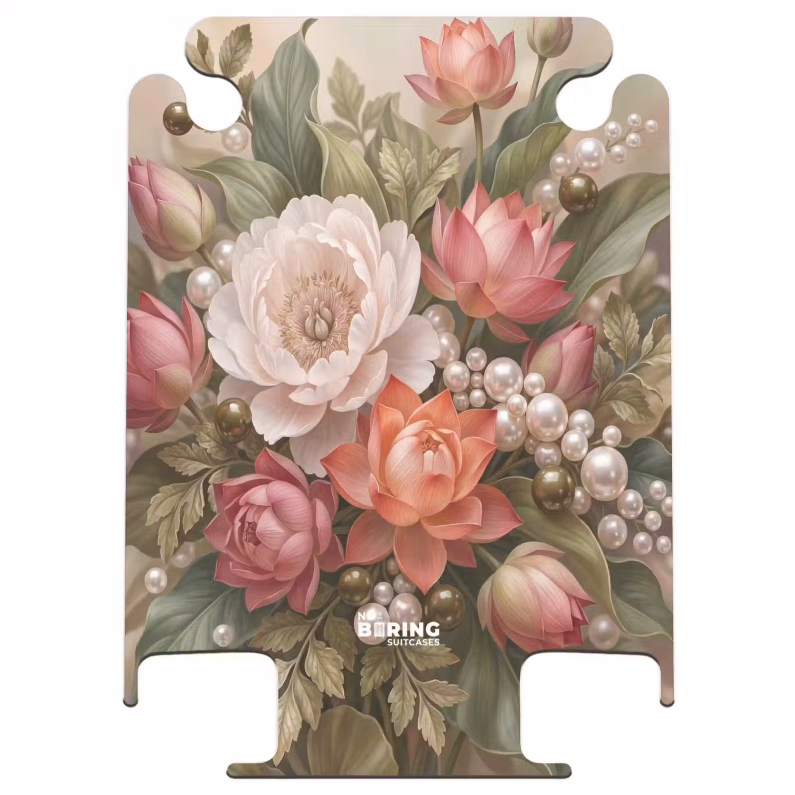 CaseSwap™ - Blumen – Perlen – Elegant – Rosa – Weiß — 1