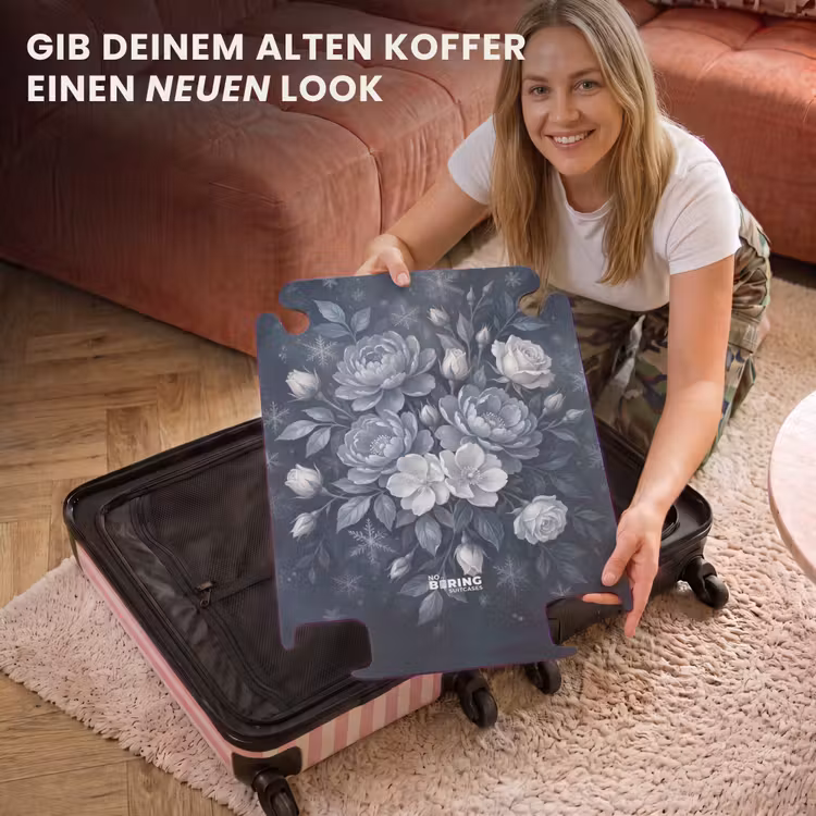 CaseSwap™ - Blumen – Blumenstrauß – Winter – Abstrakt – Blau — 3