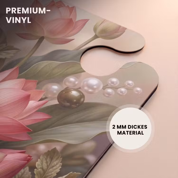 CaseSwap™ - Blumen – Perlen – Elegant – Rosa – Weiß — 6