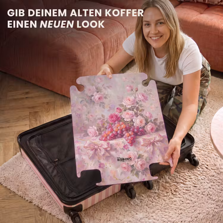 CaseSwap™ - Essen – Blumen – Stillleben – Rosa – Gold — 3