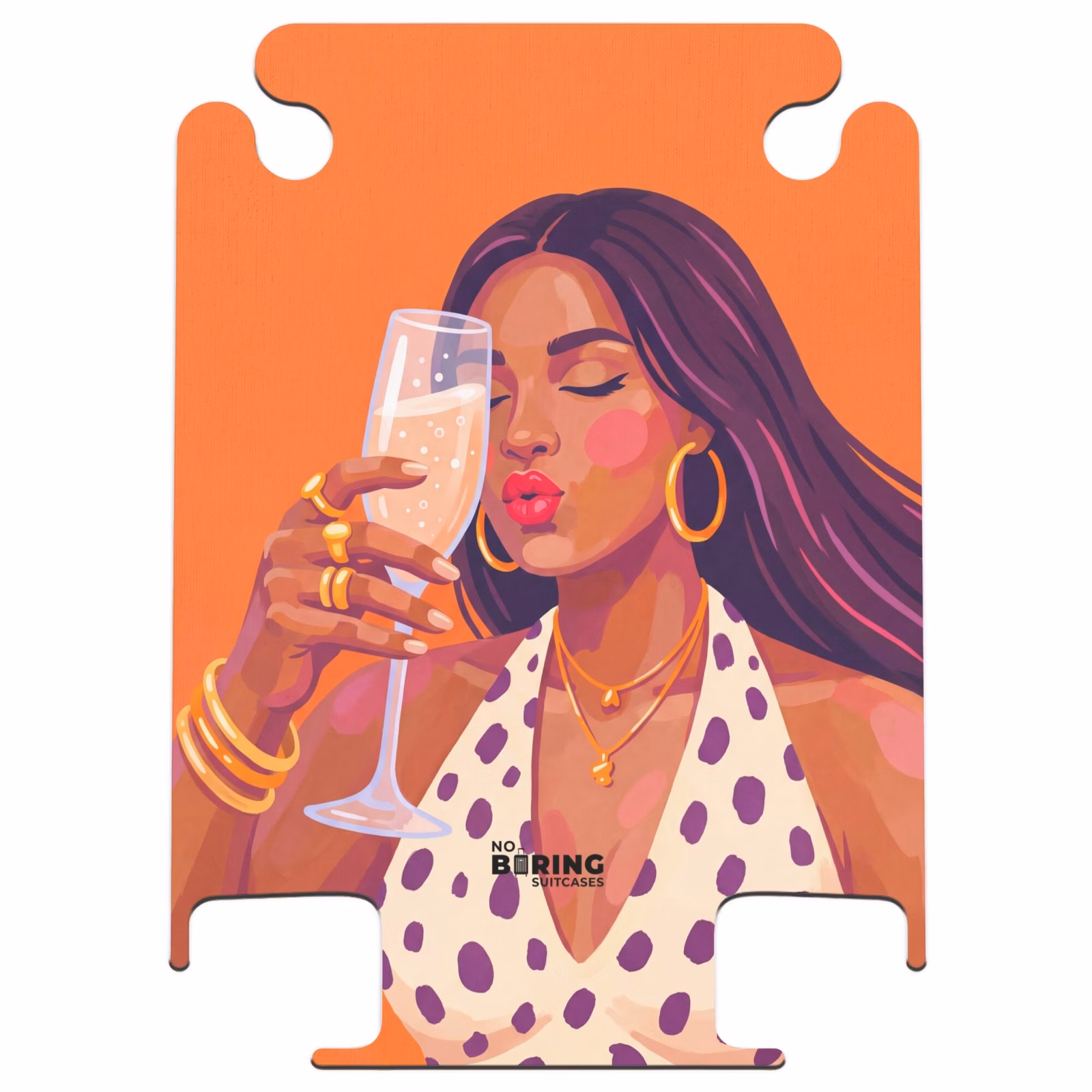 CaseSwap™ - Frau – Champagner – Party – Modern – Orange — 1
