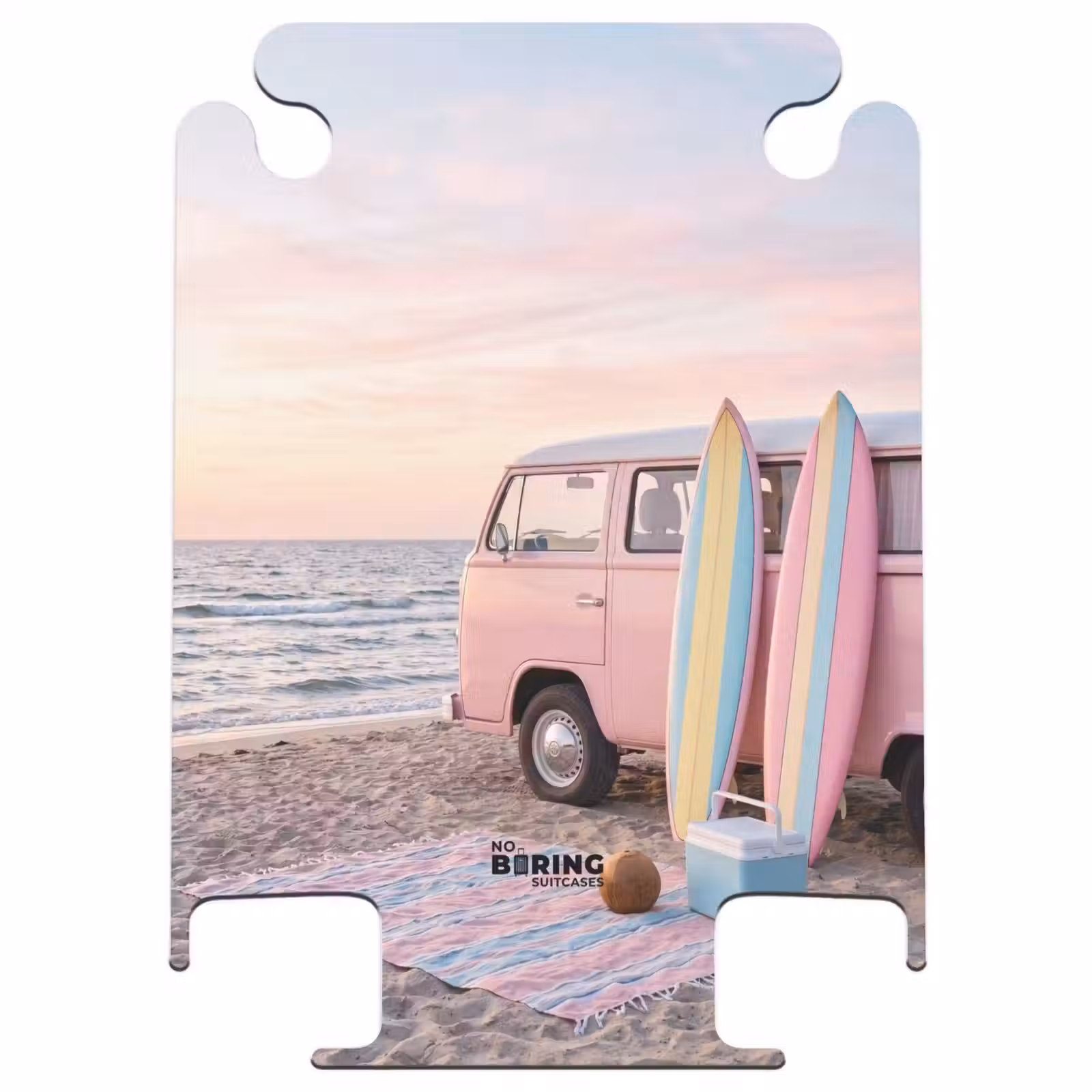 CaseSwap™ - Kleinbus – Strand – Surfbrett – Sommer – Rosa — 1