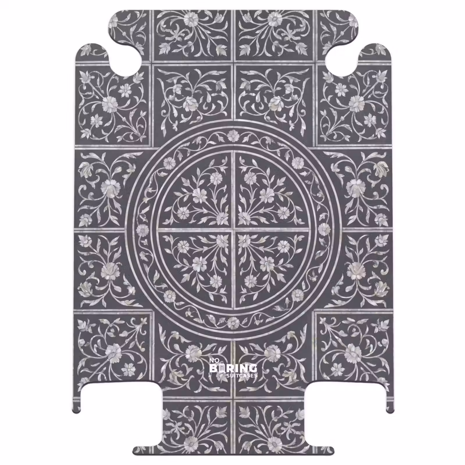 CaseSwap™ - Muster – Blumenmotiv – Dekoration – Klassisch – Schwarz — 1
