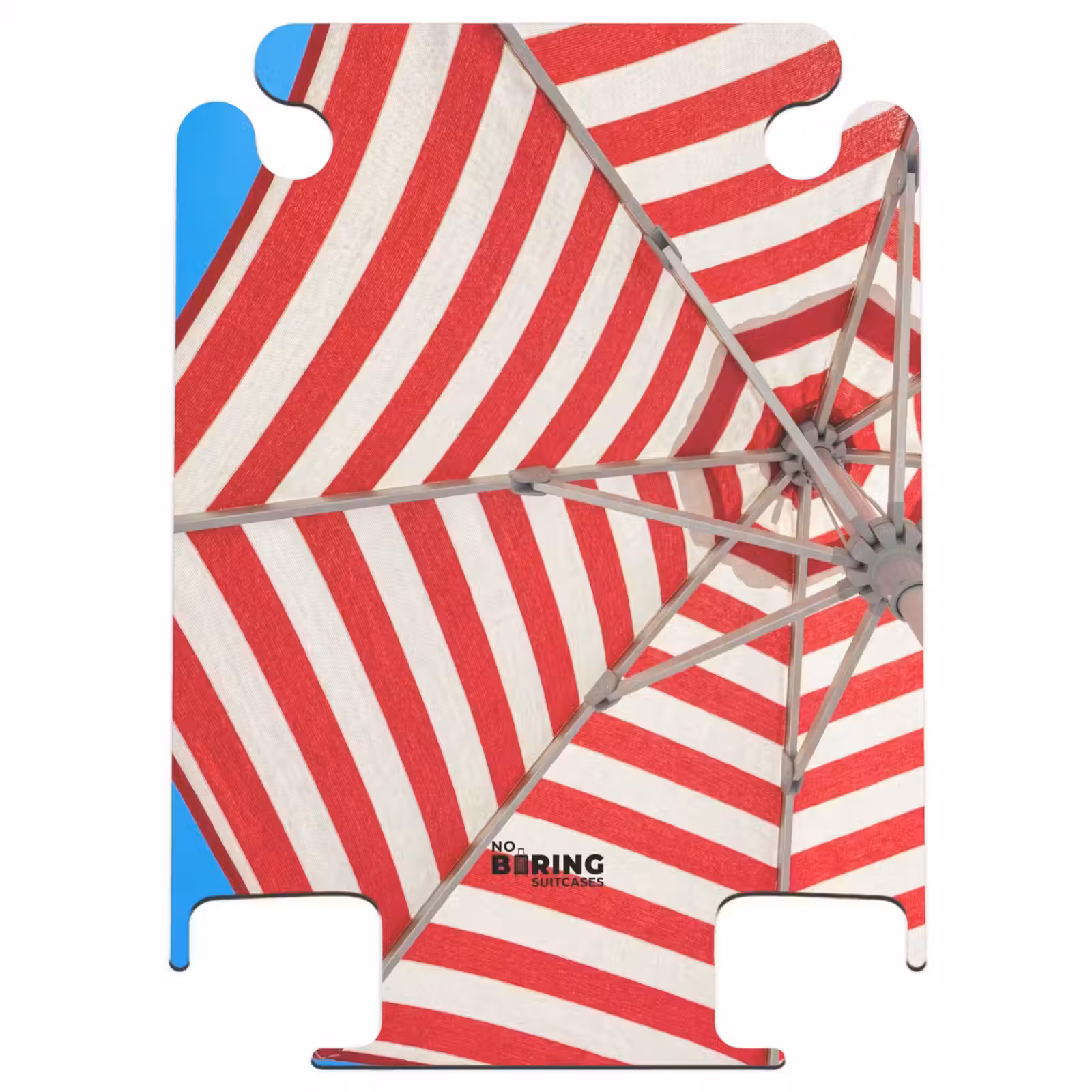 CaseSwap™ - Sonnenschirm – Streifen – Sommer – Rot – Blau — 1