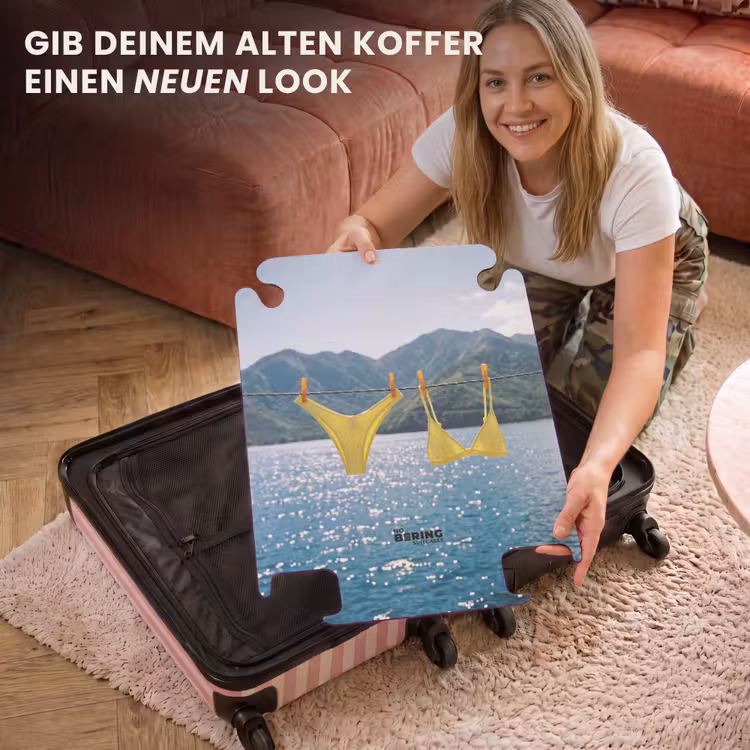 CaseSwap™ - Bademode – Bikini – Meer – Berge – Gelb — 3