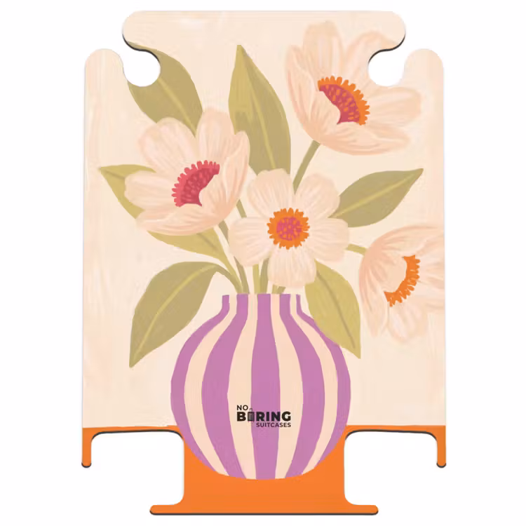 CaseSwap™ - Blumen – Vase – Abstrakt – Lila – Orange — 1