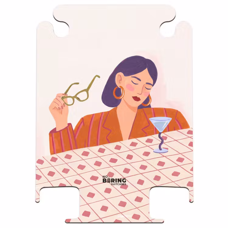CaseSwap™ - Frau – Brille – Cocktail – Illustration – Modern — 1