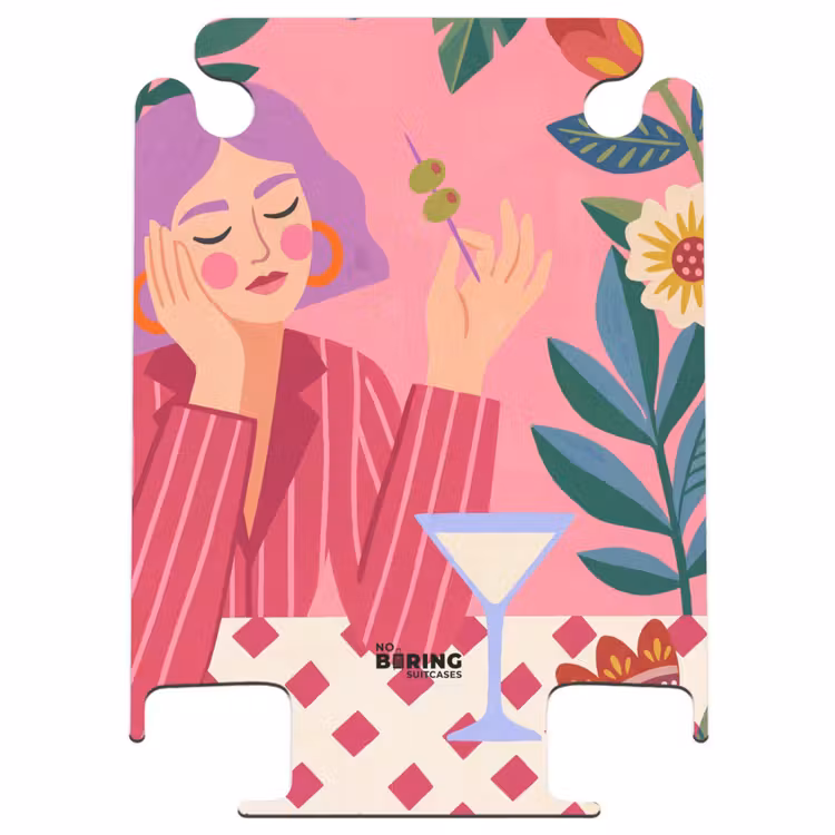 CaseSwap™ - Frau – Cocktail – Blumen – Modern – Rosa — 1