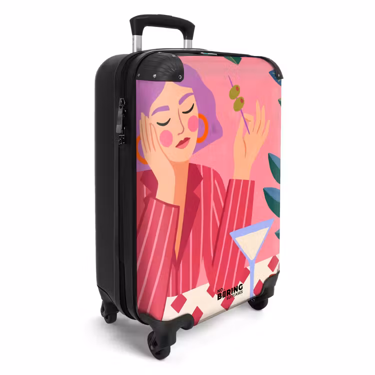 CaseSwap™ - Frau – Cocktail – Blumen – Modern – Rosa — 2