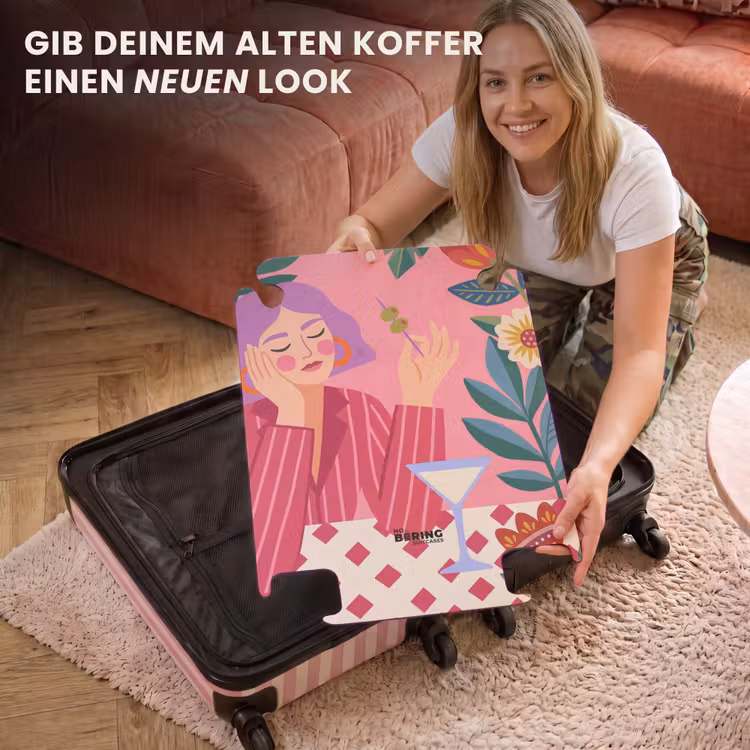CaseSwap™ - Frau – Cocktail – Blumen – Modern – Rosa — 3