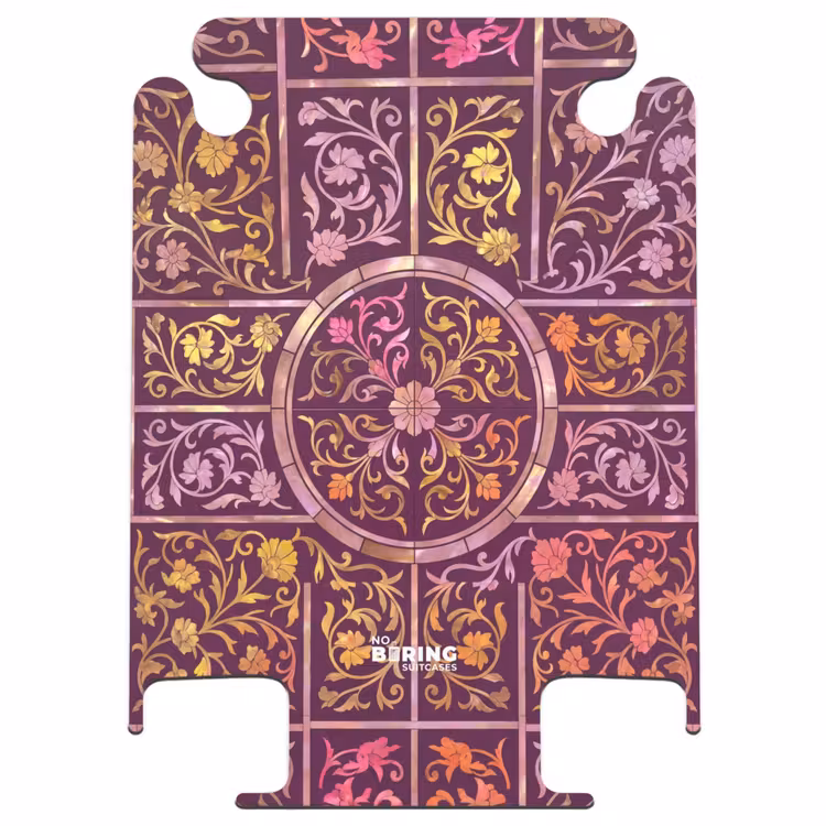 CaseSwap™ - Muster – Blumenmuster – Orientalisch – Lila – Gold — 1