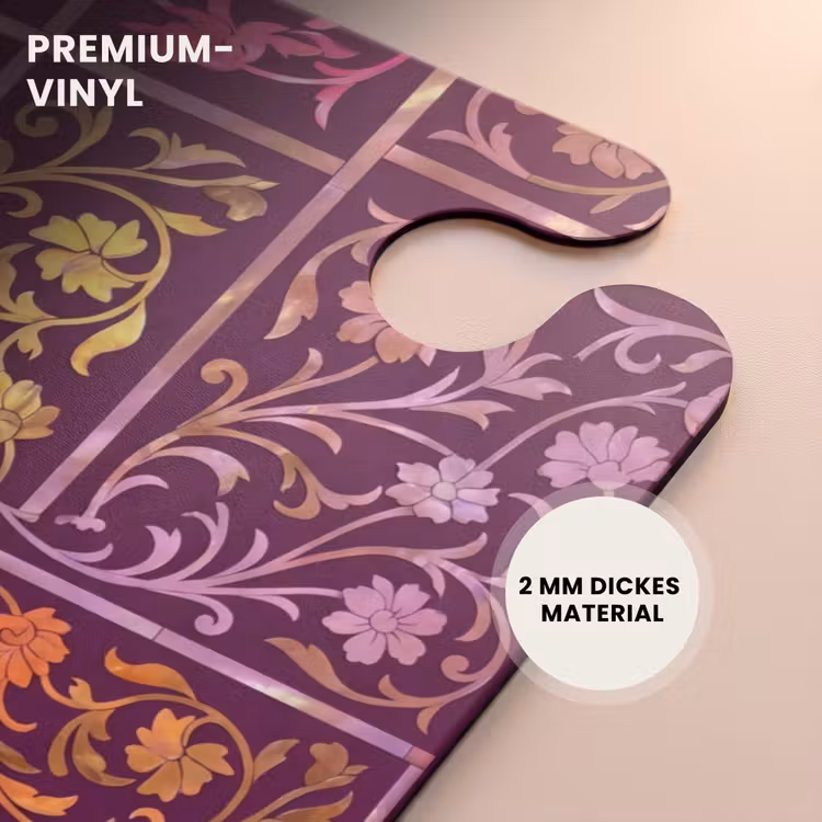 CaseSwap™ - Muster – Blumenmuster – Orientalisch – Lila – Gold — 6