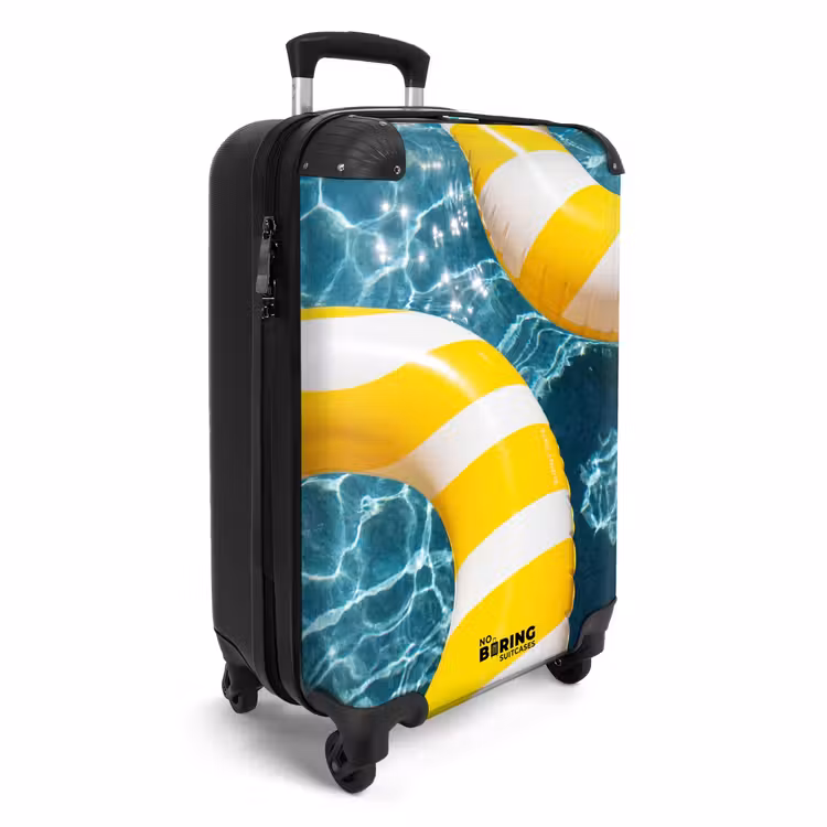 CaseSwap™ - Schwimmbad – Schwimmringe – Sommer – Gelb – Blau — 2