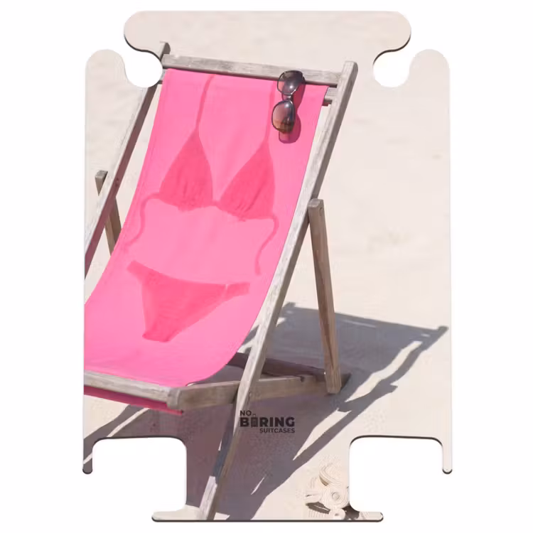CaseSwap™ - Strand – Liegestuhl – Bademode – Sommer – Rosa — 1