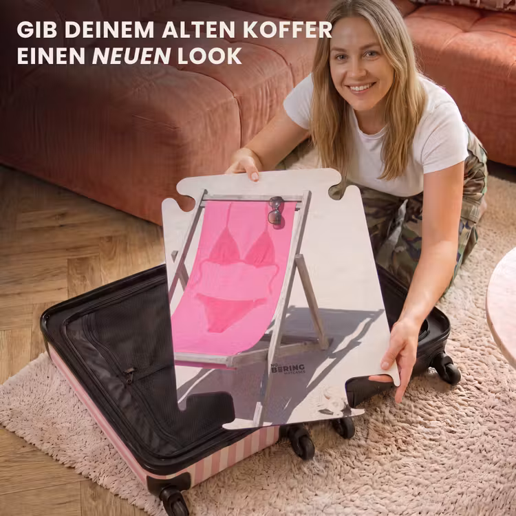 CaseSwap™ - Strand – Liegestuhl – Bademode – Sommer – Rosa — 3