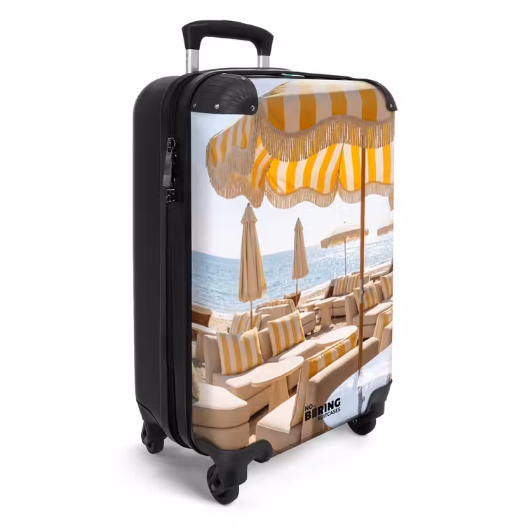 CaseSwap™ - Strand – Liegestühle – Urlaub – Modern – Gelb — 2