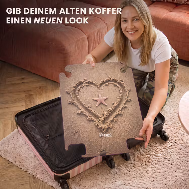 CaseSwap™ - Tiere – Herz – Strand – Sand – Rosa — 3