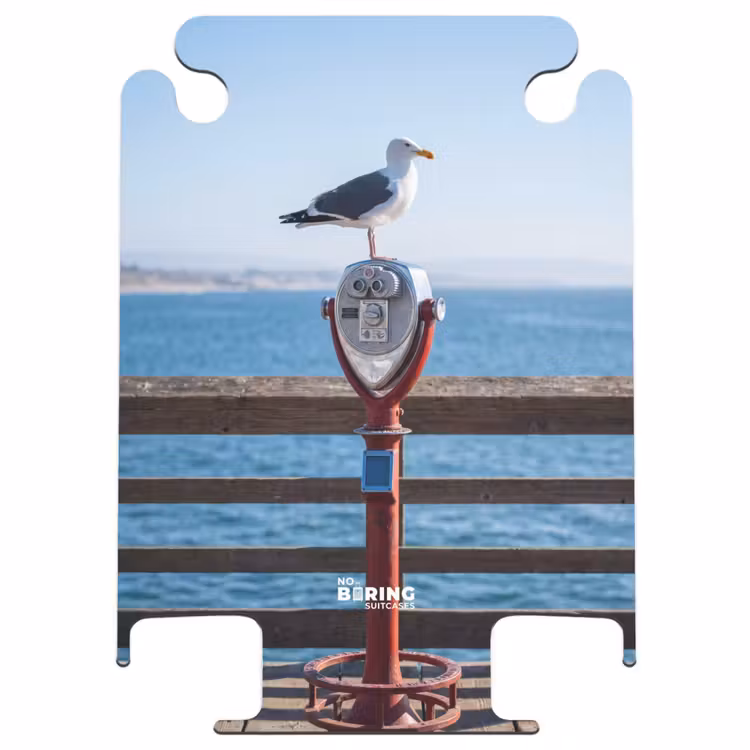CaseSwap™ - Vogel – Fernglas – Küste – Meer – Blau — 1