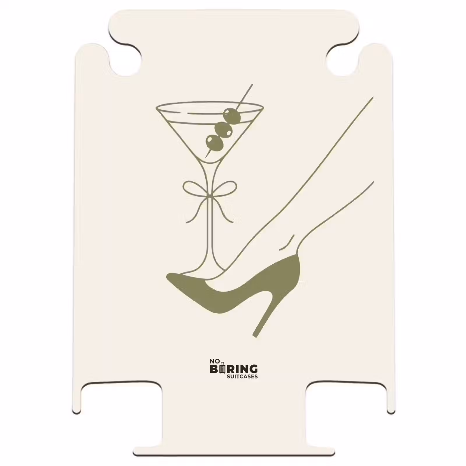 CaseSwap™ - Getränk – Martini – High Heels – Mode – Grün — 1