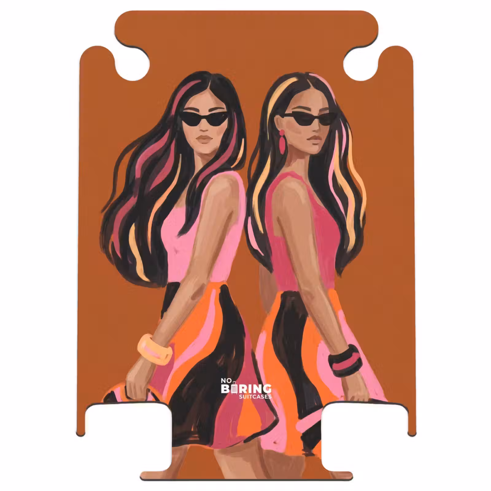 CaseSwap™ - Menschen – Duo – Mode – Illustration – Farbenfroh — 1