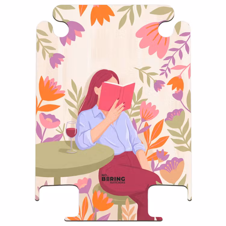 CaseSwap™ - Frau – Lesen – Zuhause – Modern – Blumen — 1