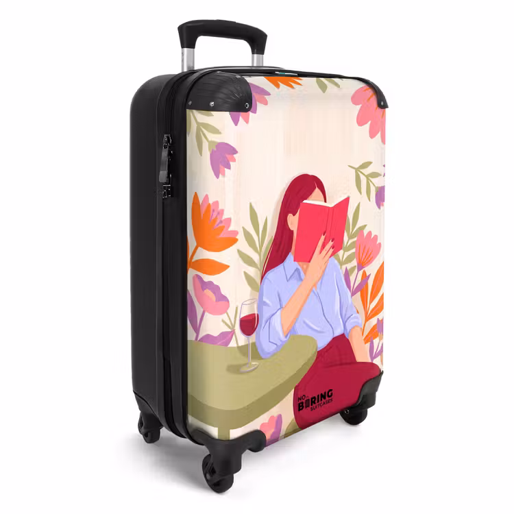 CaseSwap™ - Frau – Lesen – Zuhause – Modern – Blumen — 2