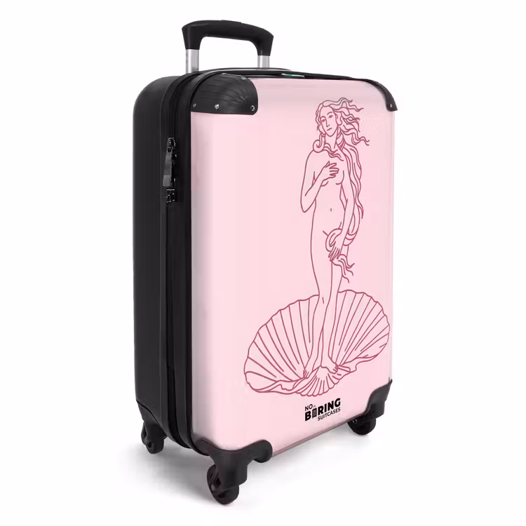 CaseSwap™ - Frau – Muschel – Kunst – Strichzeichnung – Rosa — 2