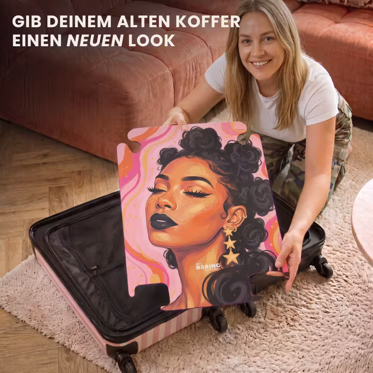 CaseSwap™ - Frau – Porträt – Abstrakt – Farbenfroh – Rosa — 3