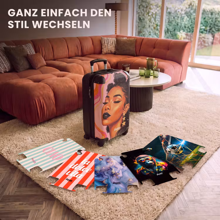 CaseSwap™ - Frau – Porträt – Abstrakt – Farbenfroh – Rosa — 5