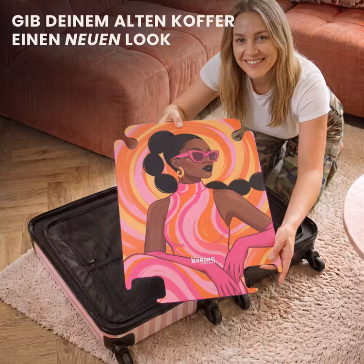 CaseSwap™ - Frau – Porträt – Kunst – Abstrakt – Rosa — 3