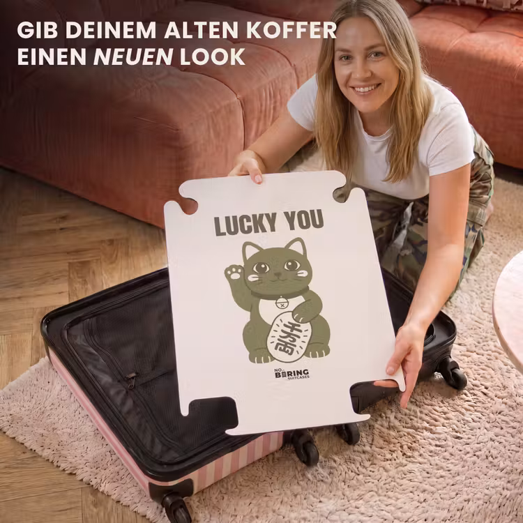 CaseSwap™ - Katze – Glück – Tiere – Modern – Grün — 3