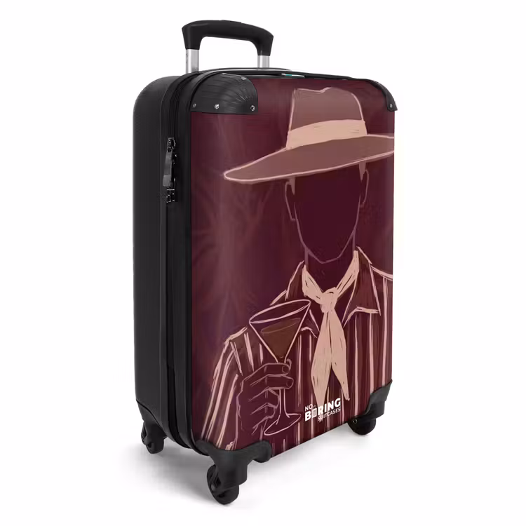CaseSwap™ - Mensch – Hut – Cocktail – Abstrakt – Braun — 2