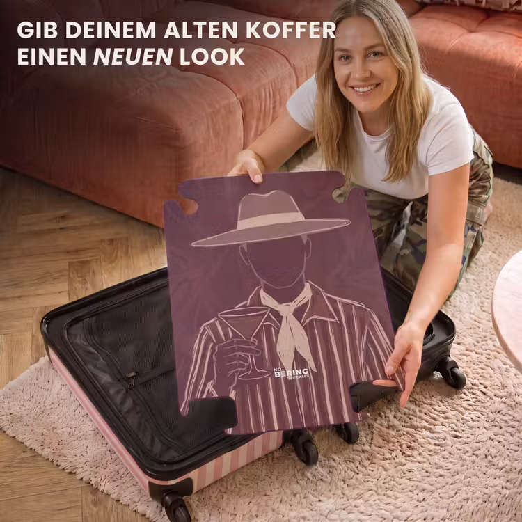 CaseSwap™ - Mensch – Hut – Cocktail – Abstrakt – Braun — 3