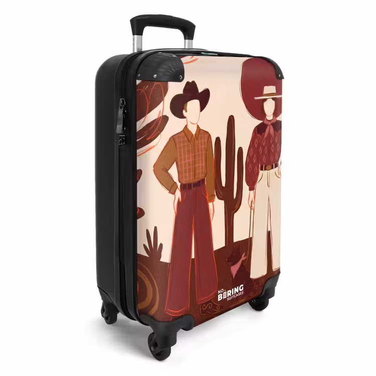 CaseSwap™ - Menschen – Cowboy-Kleidung – Western-Stil – Illustration – Braun — 2