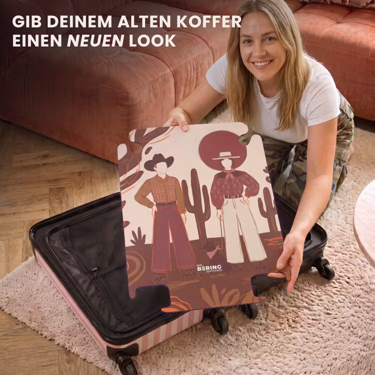 CaseSwap™ - Menschen – Cowboy-Kleidung – Western-Stil – Illustration – Braun — 3