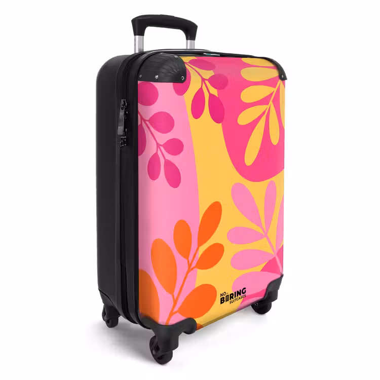 CaseSwap - Natur – Blätter – Abstrakt – Rosa – Gelb — 2
