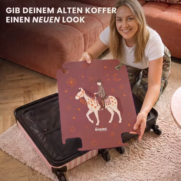CaseSwap™ - Pferd – Reiter – Sterne – Nacht – Illustration — 3