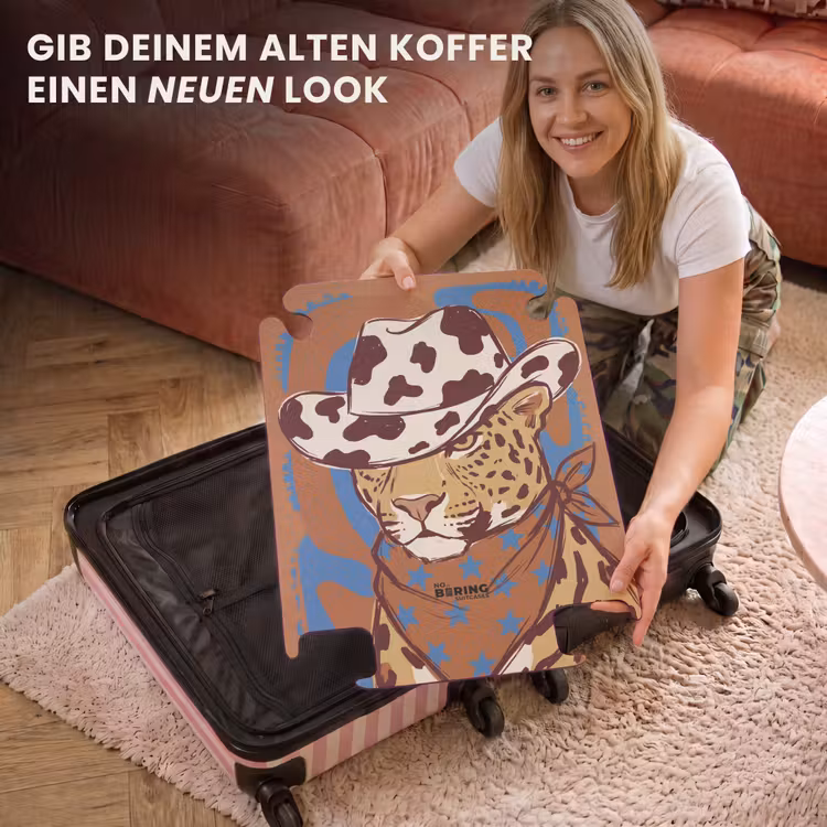 CaseSwap™ - Tiere – Cowboyhut – Modern – Illustration – Braun — 3